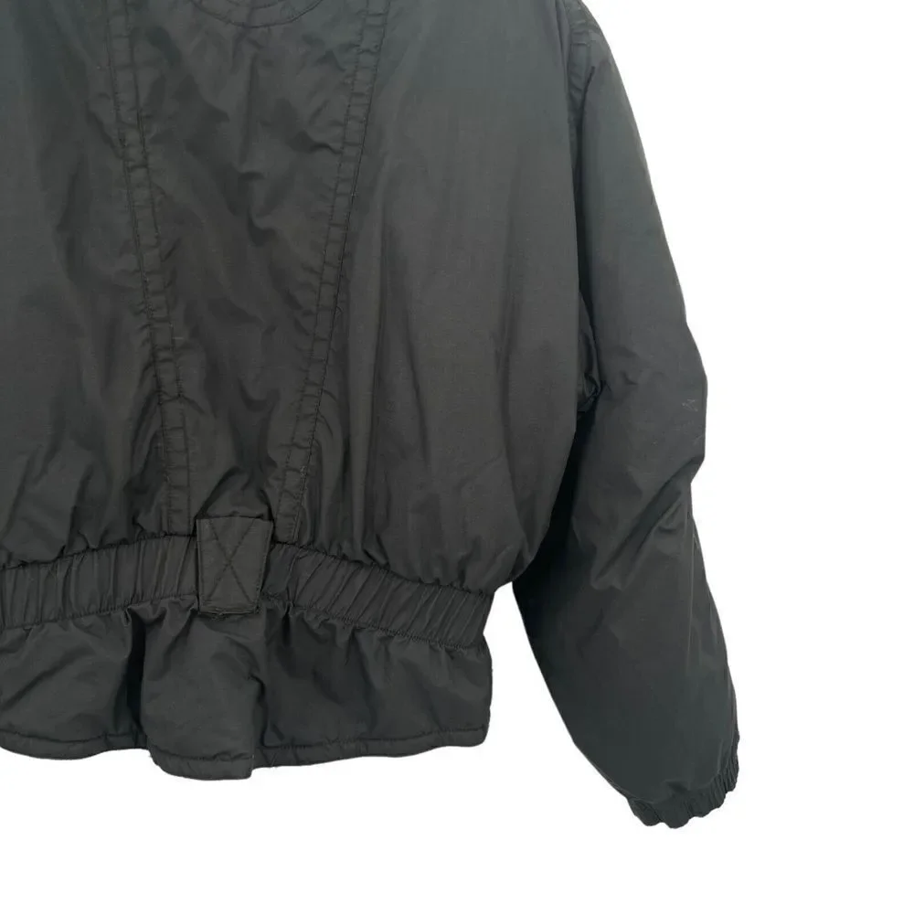 OBERMEYER Nell Jacket Womens 12 Black Puffer Coat Ski Snowboard Bomber Crop